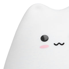 LED Tap Lamp Cat Shaped 7 Colors Changing Silicone Night Light for Home Bedroom Children's Room