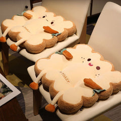 Cute Simulation Bread Toast Pillow Plush Doll Soft Stuffed Bread Cushion for Kids Aldult Gifts