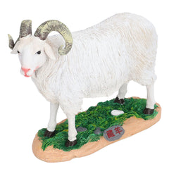 Sheep Statue Cute Vivid Rustic Waterproof Resin Sheep Figurine for Home Yard Garden Office Decoration