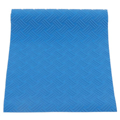 Swimming Pool Protective Ladder Mat Non Slip Replacement Ladder Rubber Pad Blue for Pools Wavy Pattern