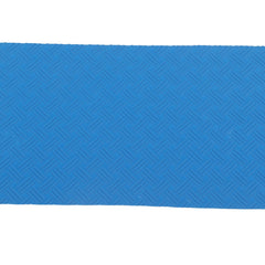 Swimming Pool Protective Ladder Mat Non Slip Replacement Ladder Rubber Pad Blue for Pools Wavy Pattern