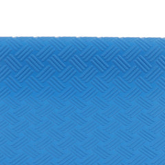 Swimming Pool Protective Ladder Mat Non Slip Replacement Ladder Rubber Pad Blue for Pools Wavy Pattern