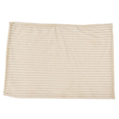 Flannel Throw Blanket Plush Fluffy Light Breathable Fine Workmanship Stylish Simple Soft BlanketBeige