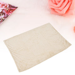 Flannel Throw Blanket Plush Fluffy Light Breathable Fine Workmanship Stylish Simple Soft BlanketBeige