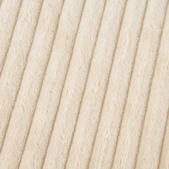 Flannel Throw Blanket Plush Fluffy Light Breathable Fine Workmanship Stylish Simple Soft BlanketBeige
