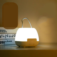 LED Night Light Rechargeable Children's Bedroom Bedside Desk Lamp Household Supplies 4w Remote Control 3 Color Clock