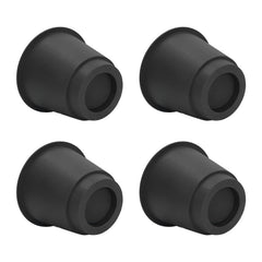 4 Pcs Plastic Furniture Risers 5 Inch Heavy Duty Stackable Circle Bed Lifter for Bed Chair Table Sofa Black