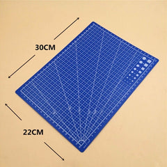 A4 PVC Grid Lines Cutting Board Professional Self Healing Cutting Mat Multipurpose for Quilting Sewing Scrapbooking DIY Craft