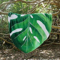 Leaf Flannel Blanket Multi Functional Leaf Shape Blanket for Picnic Office