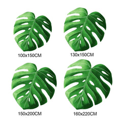 Leaf Flannel Blanket Multi Functional Leaf Shape Blanket for Picnic Office