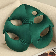 Turtle Back Bamboo Sofa Pillow Cushion Leaf Shaped Throw Pillow