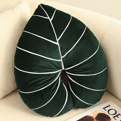 Turtle Back Bamboo Sofa Pillow Cushion Leaf Shaped Throw Pillow