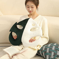 Turtle Back Bamboo Sofa Pillow Cushion Leaf Shaped Throw Pillow