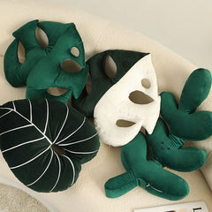 Turtle Back Bamboo Sofa Pillow Cushion Leaf Shaped Throw Pillow