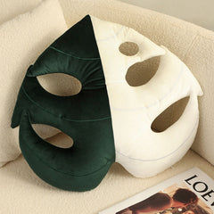 Turtle Back Bamboo Sofa Pillow Cushion Leaf Shaped Throw Pillow