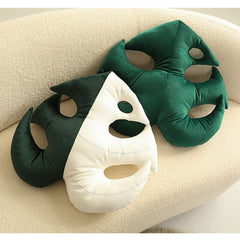 Turtle Back Bamboo Sofa Pillow Cushion Leaf Shaped Throw Pillow