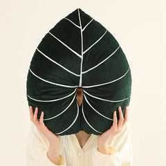 Turtle Back Bamboo Sofa Pillow Cushion Leaf Shaped Throw Pillow