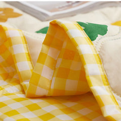 Summer Air Conditioner Quilt Machine Washable Soft Breathable Portable Air Conditioner Blanket Summer Comforter Sunflower Ope