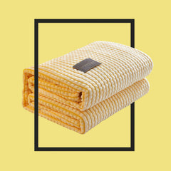 Air Conditioner Quilt Double Sided Soft Comfortable Cat Feeling Cut Flowers Portable Summer Cool Blanket for Office Sofa lemo