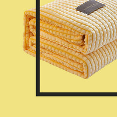 Air Conditioner Quilt Double Sided Soft Comfortable Cat Feeling Cut Flowers Portable Summer Cool Blanket for Office Sofa lemo