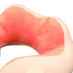Neck Pillow Cute Animal High Resiliency U Shaped Headrest Airplane Pillow for Travel Office Rabbit About 30x30cm/11.8x11.8in