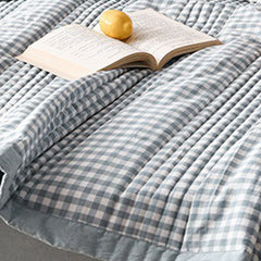 Air Conditioner Quilt Washable Cotton Lightweight Quilt Summer Comforter for Children Adult Type 2 150x200cm