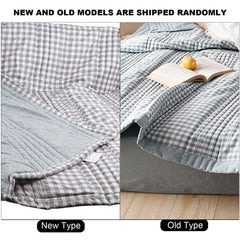 Air Conditioner Quilt Washable Cotton Lightweight Quilt Summer Comforter for Children Adult Type 2 200x230cm