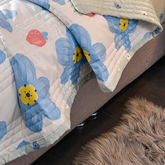 Air Conditioner Quilt Washable Cotton Lightweight Quilt Summer Comforter for Children Adult Type 4 200x230cm