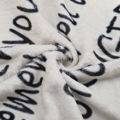 to My Son Blanket Double Sided Soft Skin Friendly Keep Warm Letter Blanket Expressing Love Air Conditioning Blanket C20220119