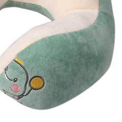 U Shaped Neck Pillow Portable Cute Head Pillow for Office Nap Travel Car Sleeping Double Embroidery Dinosaur