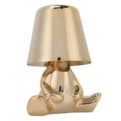 Night Lamp 3 Light Color Stepless Dimming Touch Control USB Rechargeable Bedside Light