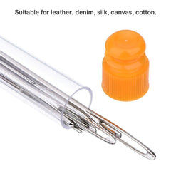 9Pcs Large Eye Blunt Needles Stainless Steel Yarn Knitting Needles Sewing Needles Knitting Weaving Stringing Needles with Nee