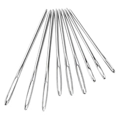 9Pcs Large Eye Blunt Needles Stainless Steel Yarn Knitting Needles Sewing Needles Knitting Weaving Stringing Needles with Nee