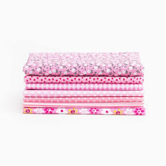 7Pcs Assorted Fat Quarter Bundle Quilt Quilting Cotton Fabric Sewing DIY Set