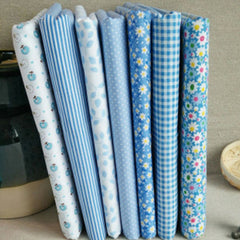 7Pcs Assorted Fat Quarter Bundle Quilt Quilting Cotton Fabric Sewing DIY Set