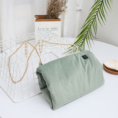 Electric Heating Pouch Green Velvet Heated Hand Warmer Pouch for Hunting Camping Xmas Gifts