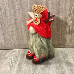 Holiday Gnome Plush Doll Tiered Tray Decorative Dolls Handmade Stuffed Gnome Doll Home Decoration