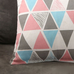 Home Pillow Case Sofa Cushion Accessories Linen Nordic Style Daily Use Home Textiles Colorful Triangle 45x45