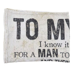 Dad Blanket Father's Day Theme Dual Sides Personalized Wide Application Sofa Throw Blanket for Bedroom Sofa Office 150x120cm 