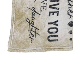 Dad Blanket Father's Day Theme Dual Sides Personalized Wide Application Sofa Throw Blanket for Bedroom Sofa Office 150x120cm 