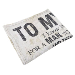 Dad Blanket Father's Day Theme Dual Sides Personalized Wide Application Sofa Throw Blanket for Bedroom Sofa Office 150x200cm 