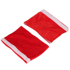2Pcs Refrigerator Door Handle Covers Kitchen Appliance Decor Non Skid Static Protector Red