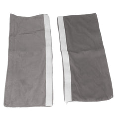 2Pcs Refrigerator Door Handle Covers Kitchen Appliance Decor Non Skid Static Protector Grey