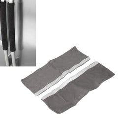 2Pcs Refrigerator Door Handle Covers Kitchen Appliance Decor Non Skid Static Protector Grey