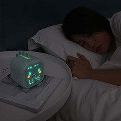 Kids Alarm Clock Cute Dinosaur Digital Alarm Clock for Kids Bedside Clock Children s Sleep Trainier Wake Up Light and Night L