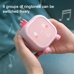 Kids Alarm Clock Cute Dinosaur Digital Alarm Clock for Kids Bedside Clock Children s Sleep Trainier Wake Up Light and Night L