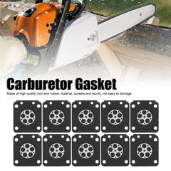 10Pcs/Set Carburetor Diaphragm Gaskets Fit for ZAMA Chainsaw MS210 MS230 MS2500