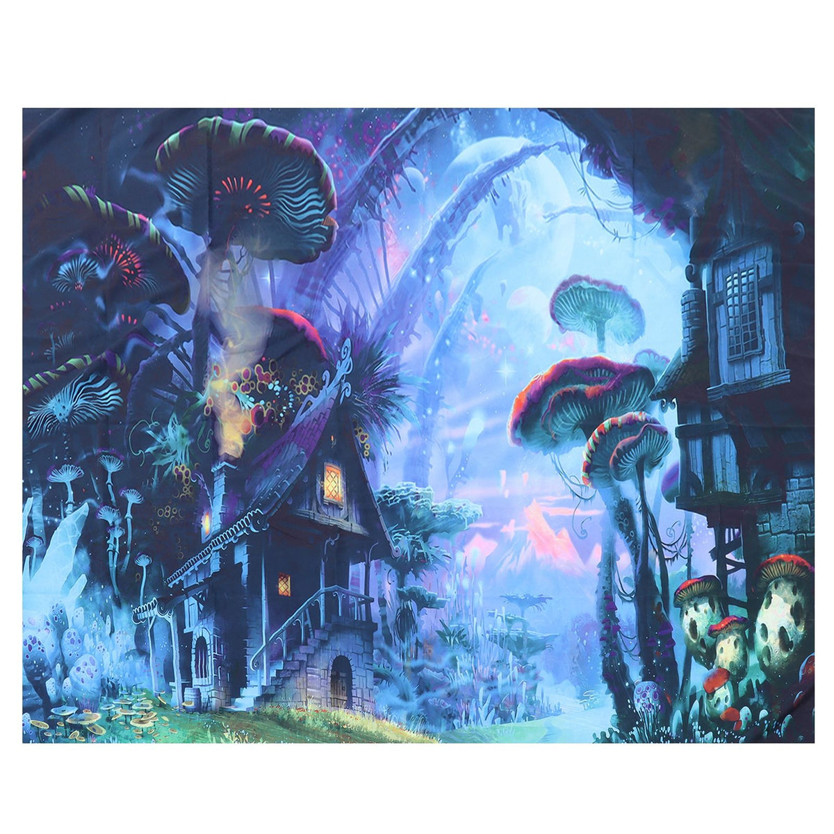 Forest Tapestry Wall Hanging Tapestry Beach Blanket for Living Room Bedroom Decor150x150cm