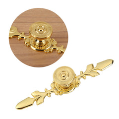 European Furniture Handle Drawer Cabinet Desk Door Knob Pull Home Decor Golden