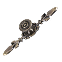 European Furniture Handle Drawer Cabinet Desk Door Knob Pull Home Decor Green Bronze